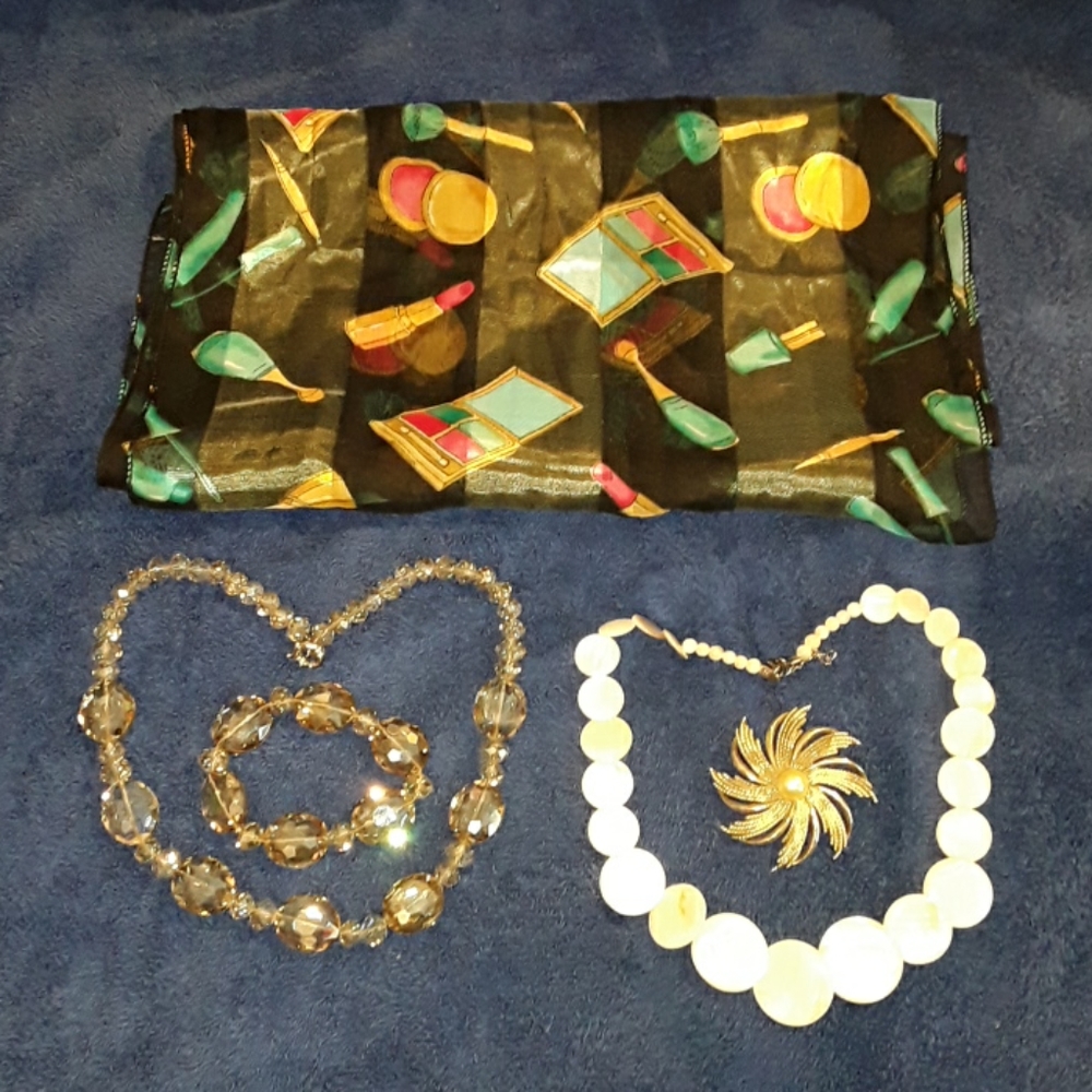 *2 For 20* Cute Jewelry Set with Scarf